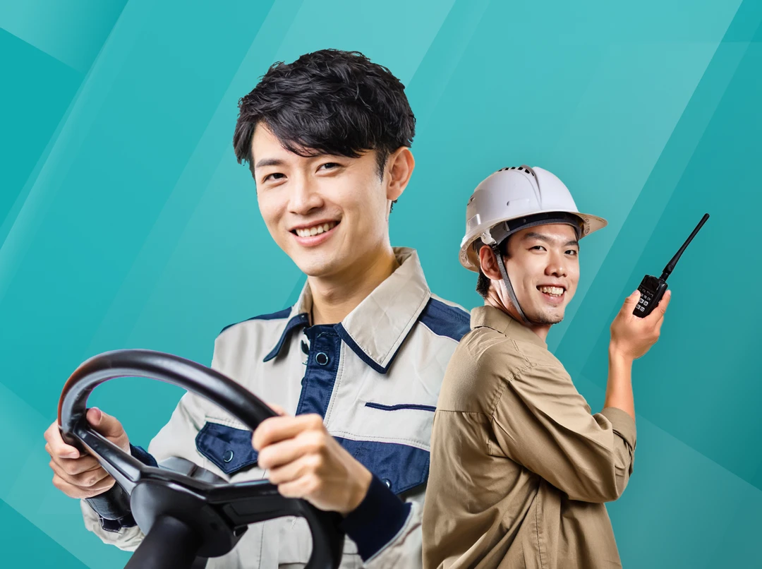 運送建設で働く人