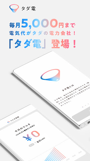 タダ電　毎月5,000円まで電気代がタダの電力会社！「タダ電」登場！